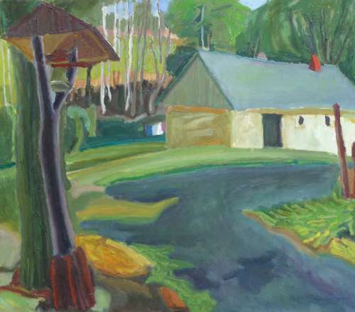 Zvonička (Železné hory), 2007, olej na plátně, 65x73