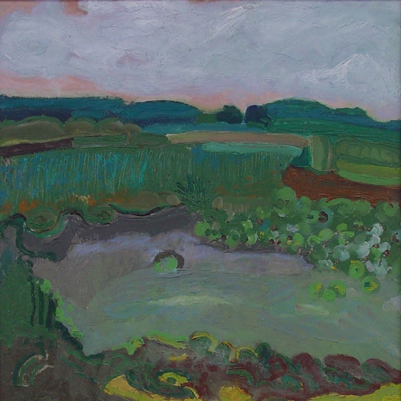 Tůňka, 2002, olej na sololitu, 47x47 cm.jpg